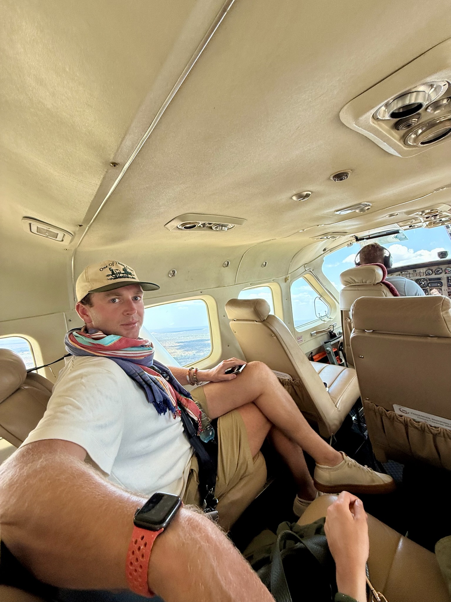 flying over kenya